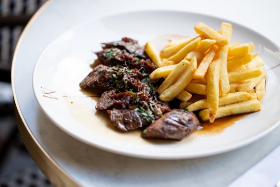 Steak frites at Manon in Sydney.