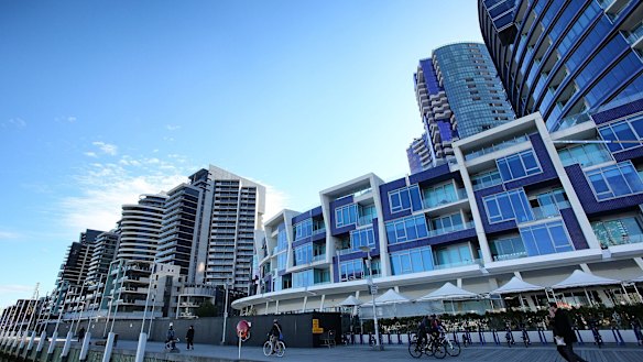 Right side of town: but Docklands properties are being used as "safe houses" and party spots by people on the wrong side of the law.