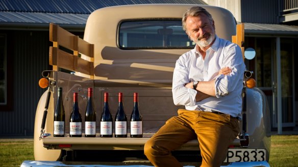 Actor Sam Neill owns family-run vineyard and wine brand Two Paddocks in New Zealand's Central Otago.