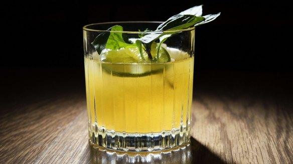 The desert lime and wood sorrel spritz kickstarts Bentley's non-alcoholic pairings.