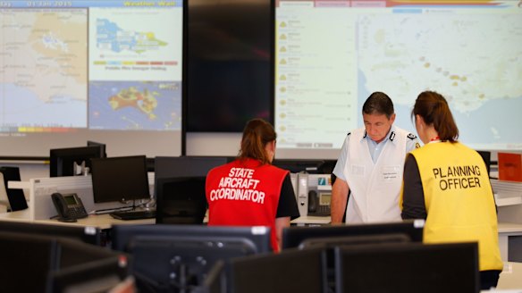 Victoria's State Fire Control Centre on high alert