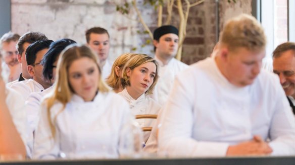 Apprentice chefs listen to some of the world's top chefs speak on the Past, Present and Future of the Hospitality Industry.