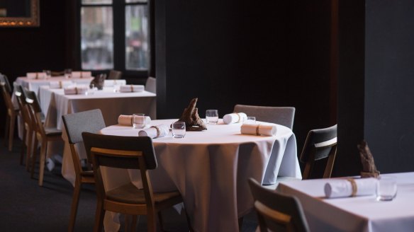Highline Restaurant is a comfortable dark-toned dining room that speaks of serious intent.