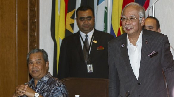 Malaysian Prime Minister Najib Razak, right, and his then deputy Muhyiddin Yassin, in Kuala Lumpur last month. 