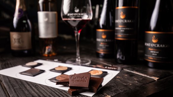 Chocolate and wine can complement each other, but the amount of sugar and fat in chocolate is a factor.