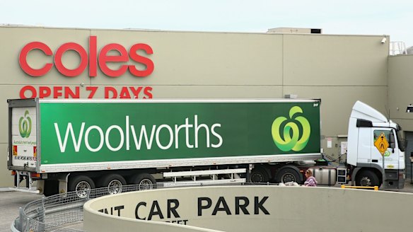 There's no suggestion that Coles is going to sit back and let Woolworths build a big lead.