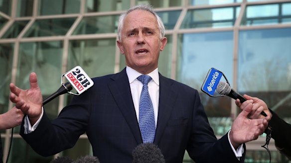Malcolm Turnbull announces his challenge to Tony Abbott's leadership.