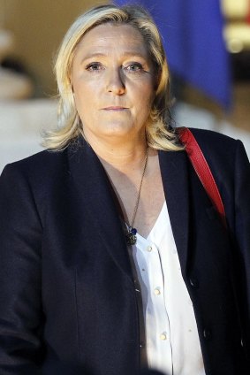 Marine Le Pen, leader of the French far-right National Front (FN).