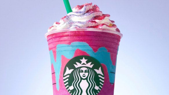 Starbucks has released a unicorn frappuccino into the wild.