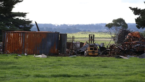 Glenn Sanders home was wrecked in the explosion.