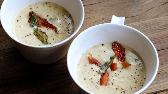 <b>Potato peels:</b> Don't knock it until you've tried it! Hugh-Fearnley Whittingstall makes the most of spuds in this delicious soup <a href="http://www.goodfood.com.au/recipes/recipes-from-river-cottage-love-your-leftovers-20151206-glci6v"><b>(Recipe here).</b></a>