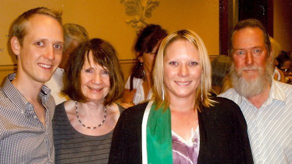 From left: Greig Friday, Carol Friday, Greig's sister Alexandra, and David.
