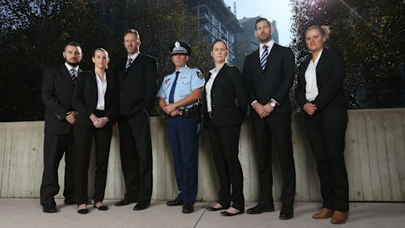 Operation Parrabell members (from left) Brad Yusuf, Ashley Grimes, Hugh Brandon, Craig Middleton, Kathleen Collins, Cameron Bignell and Rebecca Parish.