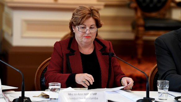 Member for Bundamba Jo-Ann Miller questioned the Queensland Deputy Premier Jackie Trad at the Infrastructure, Planning and Natural Resources Committee Estimates on Wednesday.