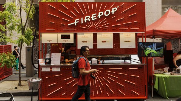 Chinatown market stall Firepop operates on Fridays.