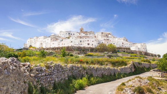 Stunning Ostuni, the so-called white city, is an hour's drive north of Lecce.