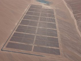 AES solar and storage facility at Los Andes, Northern Chile.