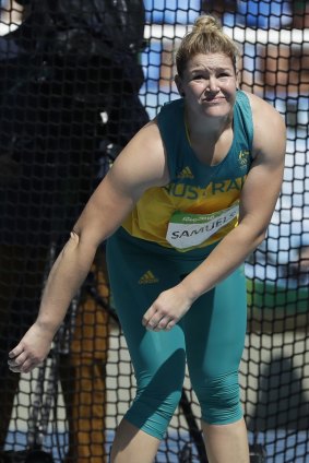 Australia's Dani Samuels finished fourth