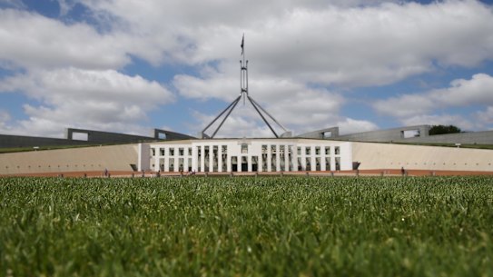 Parliament House in Canberra.