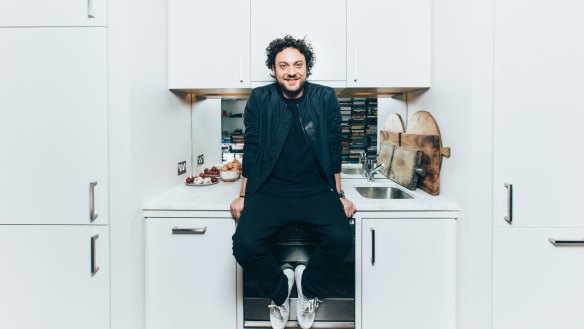 Chef Jonathan Barthelmess in his Sydney kitchen.