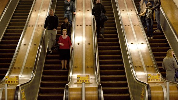 The first wooden escalators had been installed at Wynyard Station in 1932.