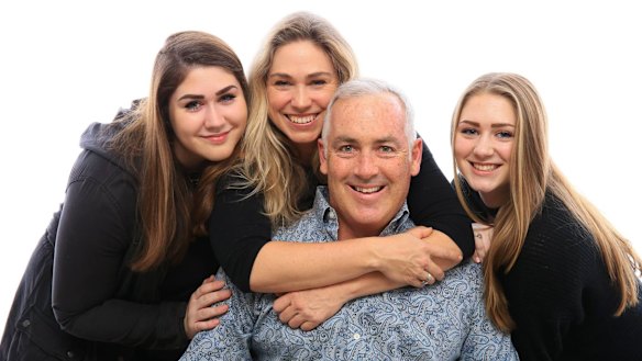 Sally Dominguez, second from left, with her family, moved to the US in 2008 to expand her business.