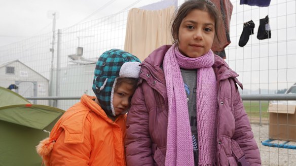 Syrian refugee children.