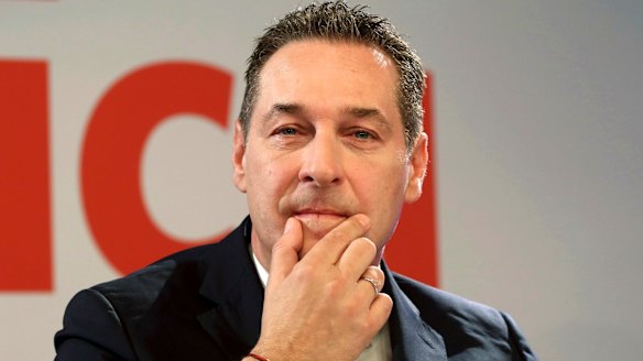Heinz-Christian Strache, chairman of Austria's Freedom Party.