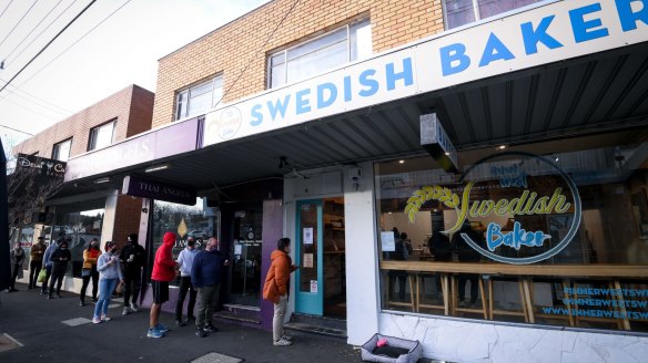 Inner West Swedish Baker's new shop on Barkly Street in West Footscray on Saturday morning.