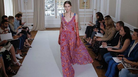 Pretty in pink at Schiaparelli. 