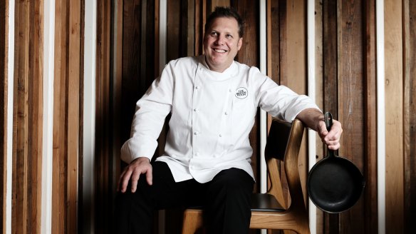 Chef Ross Lusted at his restaurant, The Bridge Room.