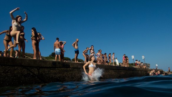 Going for a swim at a relatively calm beach, like Clovelly, is sommelier Jacqueline Turner's preferred cure.