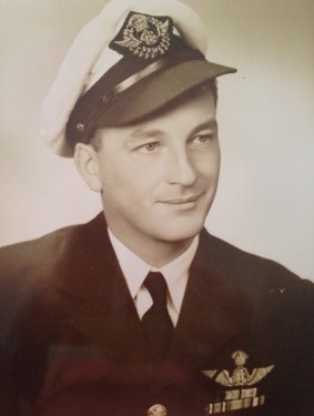 John Greenwood in his pilot's uniform in 1952.