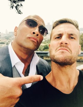 Beau Ryan and The Rock.