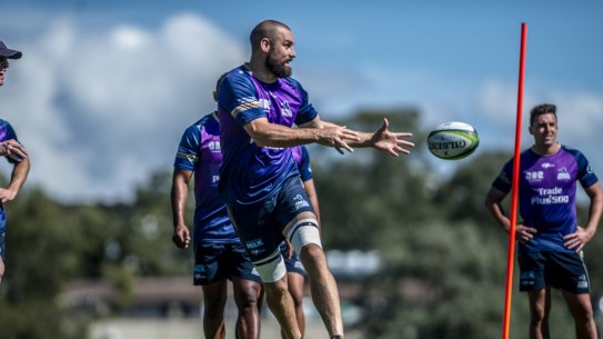 Scott Fardy at Brumbies training.