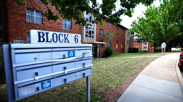 The Stuart Flats in Griffith. The ACT government spends about $40 million per year looking after its public housing properties. 
