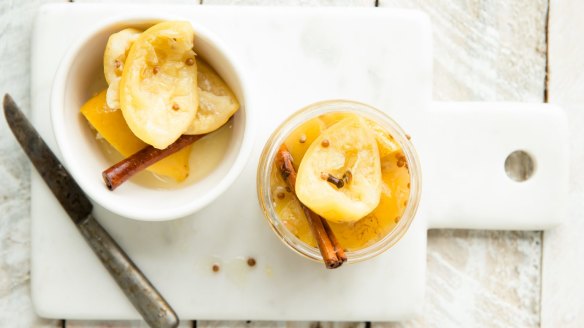 Home-made preserved lemons (see recipe below).