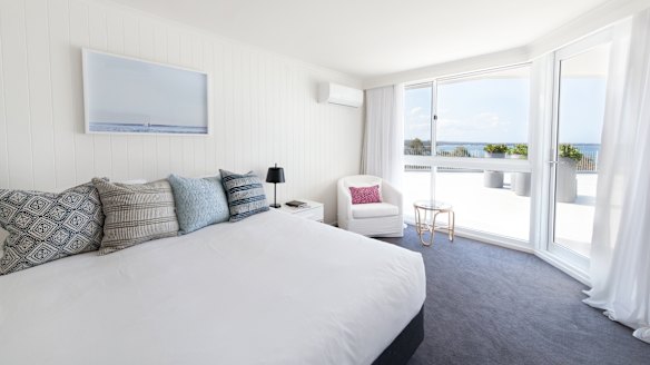 A room with a water view at Bannisters Port Stephens.