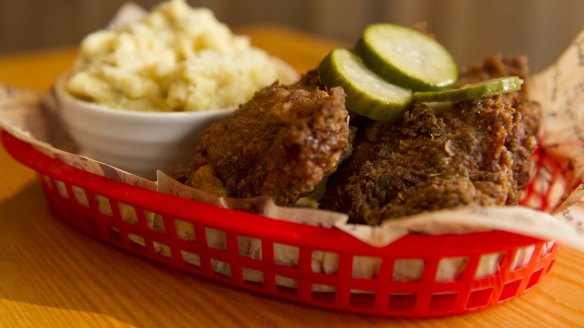 Fried chicken at Young and Frisky.