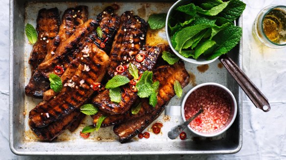 Philippines favourite: Barbecued pork belly with spiced vinegar.