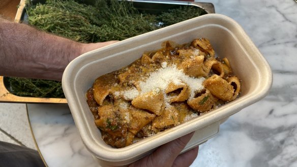 Each dish, such as this pasta prepared at Sydney's Rosetta restaurant, is estimated to cost $2.50 to make.