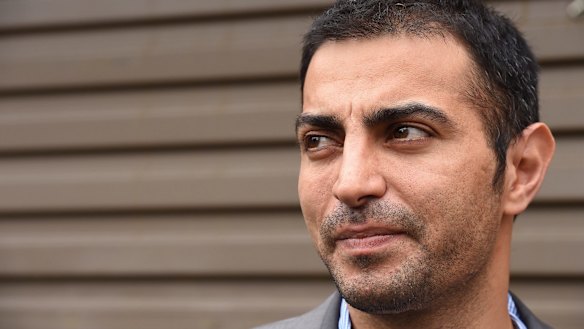 Yashar Shokragozar of Marmonyx Stone leaves Newtown Court on Wednesday.