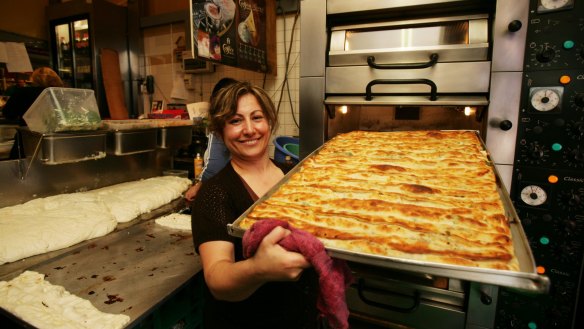 Cheap eat: the borek stall at the Queen Victoria Market. 