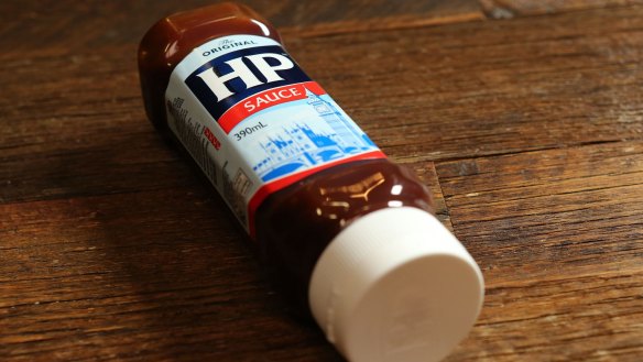 MELBOURNE, AUSTRALIA - DECEMBER 01:  HP Sauce used by UK restaurateur Marco Pierre White ,  on December 1, 2015 in Melbourne, Australia.  (Photo by Pat Scala/Fairfax Media)