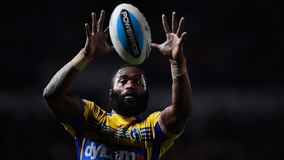 Subject of an AVO: Parramatta Eels' Fijian winger Semi Radradra has yet to return to the club.