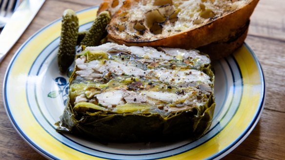 Chicken terrine is one of many rotating menu items.