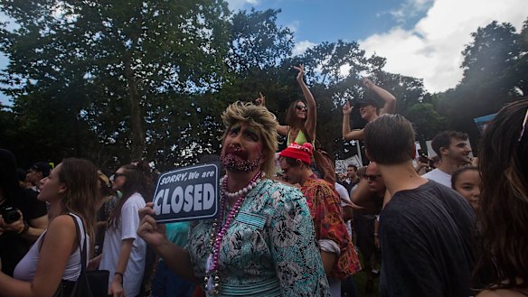 Organisers estimate up to 15,000 attended the rally. 