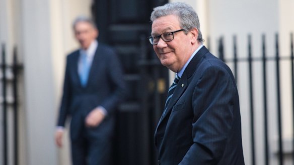 Australia's High Commissioner to the United Kingdom Alexander Downer.