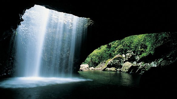 The Natural Bridge in Springbrook National Park.