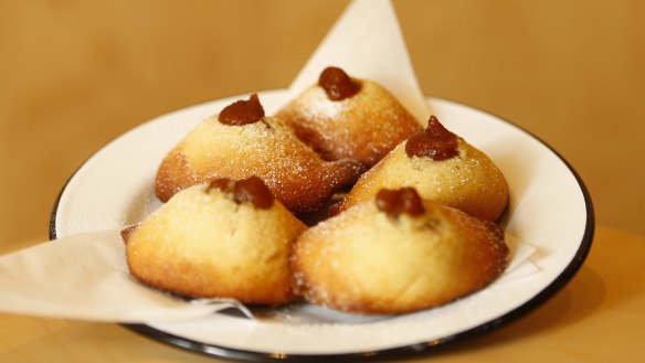 Kaya-filled madeleines.